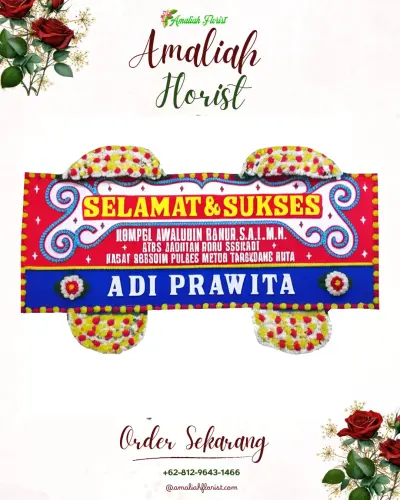Karangan Bunga Ucapan Selamat di Surobayan